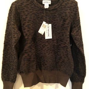 Republic small leopard print sweater